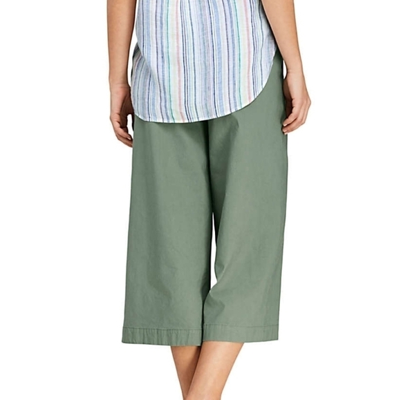Lands' End Womens Wide Leg Crop Linen Blend Pants-Size 4(NEW) - Picture 4 of 5